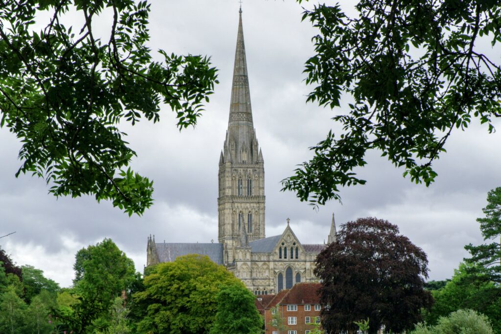 The exterior of Salisbury Cathedral